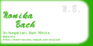 monika bach business card
