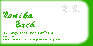 monika bach business card